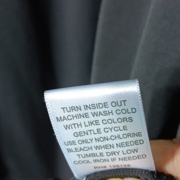 ALWAYS INDIGO Elegant Long Sleeve Black Dress with Waist String- 3X - Picture 12 of 13